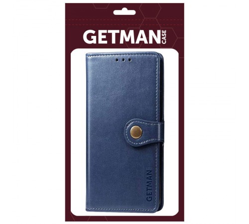 Шкіряний чохол-книжка GETMAN Gallant (PU) для Motorola Moto G54 Синій Шкіряний чохол-книжка GETMAN Gallant (PU) для Motorola Moto G54 Синій