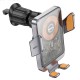 Автотримач з БЗП Hoco HW7 Transparent Discovery Edition (air outlet) Metal gray