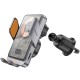 Автотримач з БЗП Hoco HW7 Transparent Discovery Edition (air outlet) Metal gray