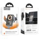 Автотримач з БЗП Hoco HW7 Transparent Discovery Edition (air outlet) Metal gray