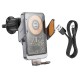 Автотримач з БЗП Hoco HW7 Transparent Discovery Edition (air outlet) Metal gray