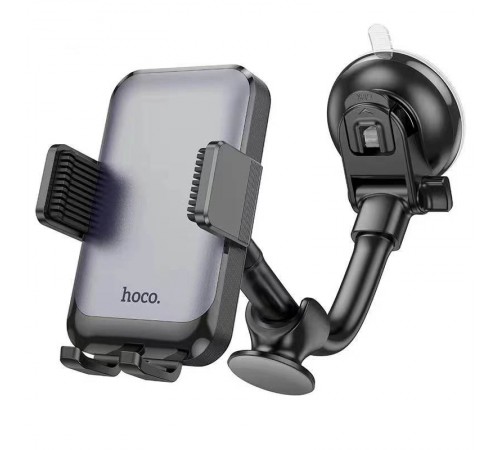 Автотримач Hoco H27 Rock push-type (center console) Black / Gray