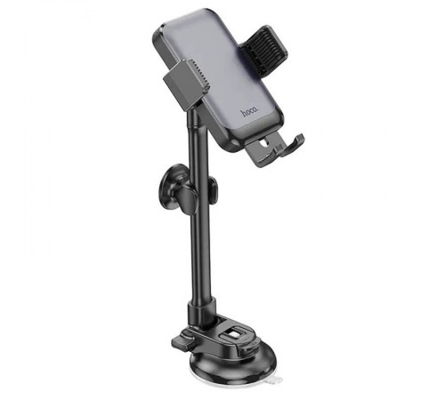 Автотримач Hoco H27 Rock push-type (center console) Black / Gray