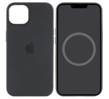 Чохол Silicone case (AAA) full with Magsafe and Animation для Apple iPhone 15 (6.1") Чорний / Black