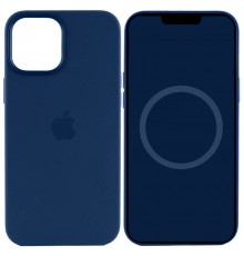 Чохол Silicone case (AAA) with Magsafe and Animation для Apple iPhone 15 Pro (6.1") Синій / Storm Blue
