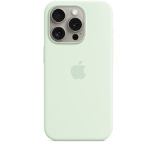 Чохол Silicone case (AAA) with Magsafe and Animation для Apple iPhone 15 Pro (6.1") М'ятний / Soft Mint