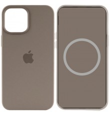 Чохол Silicone case (AAA) with Magsafe and Animation для Apple iPhone 15 Pro Max (6.7") Коричневий / Clay