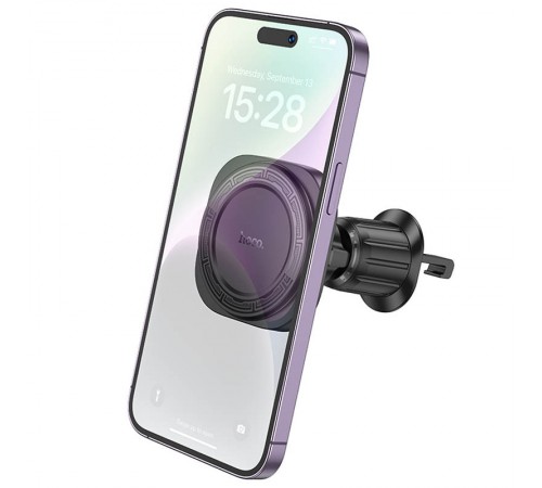 Автотримач Hoco H28 Rainbow ring magnetic (air outlet) Black