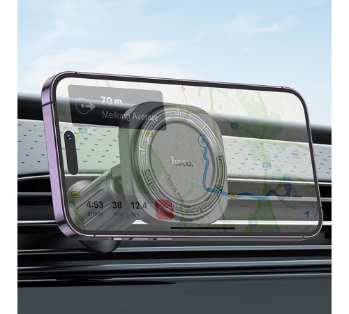 Автотримач Hoco H28 Rainbow ring magnetic (air outlet) Black