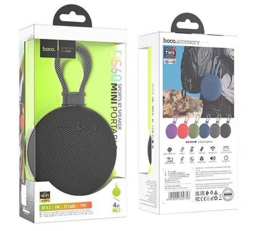 Bluetooth Колонка Hoco BS60 Exploring sports Black Bluetooth Колонка Hoco BS60 Exploring sports Black