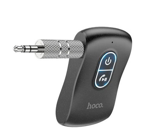 Bluetooth аудіо ресивер/трансмітер Hoco E73 Pro Journey (AUX 3.5mm) Black star