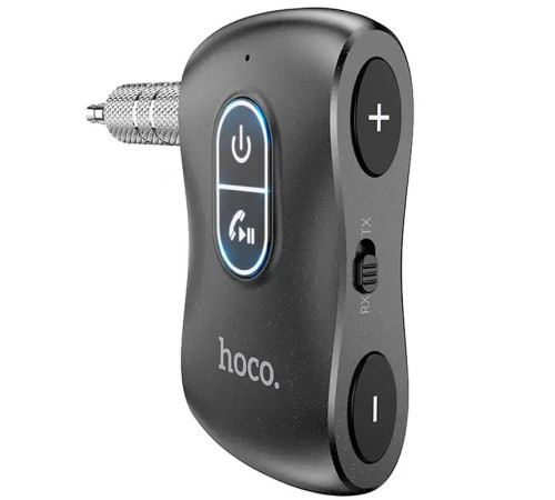 Bluetooth аудіо ресивер/трансмітер Hoco E73 Pro Journey (AUX 3.5mm) Black star