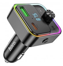 АЗП FM модулятор Hoco E81 Fantasy PD30W+QC3.0 Black