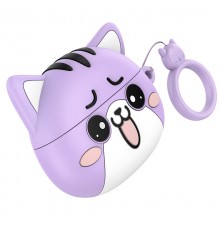 Бездротові TWS навушники Hoco EW48 Purple Cat