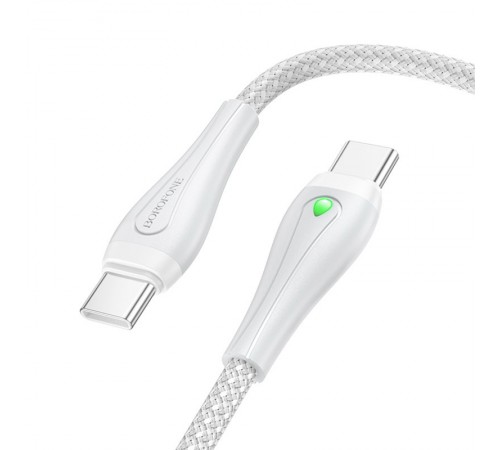 Дата кабель Borofone BX100 Advantage 60W Type-C to Type-C (1m) Gray Дата кабель Borofone BX100 Advantage 60W Type-C to Type-C (1m) Gray