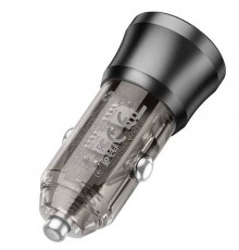 АЗП Borofone BZ25 Journey PD38W (1C/1A) Transparent black