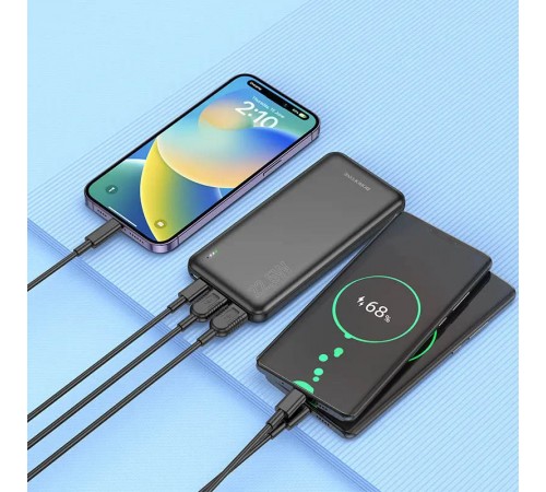 Портативний ЗП Power Bank Borofone BJ38 22.5W+PD20W 10000 mAh Black Портативний ЗП Power Bank Borofone BJ38 22.5W+PD20W 10000 mAh Black