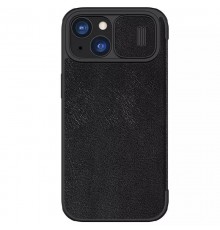 Шкіряний чохол-книжка Nillkin Qin Pro Camshield для Apple iPhone 15 (6.1") Чорний
