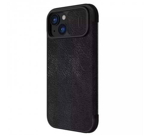 Шкіряний чохол-книжка Nillkin Qin Pro Camshield для Apple iPhone 15 (6.1") Чорний Шкіряний чохол-книжка Nillkin Qin Pro Camshield для Apple iPhone 15 (6.1") Чорний