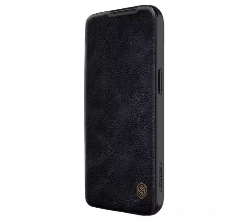 Шкіряний чохол-книжка Nillkin Qin Pro Camshield для Apple iPhone 15 (6.1") Чорний Шкіряний чохол-книжка Nillkin Qin Pro Camshield для Apple iPhone 15 (6.1") Чорний