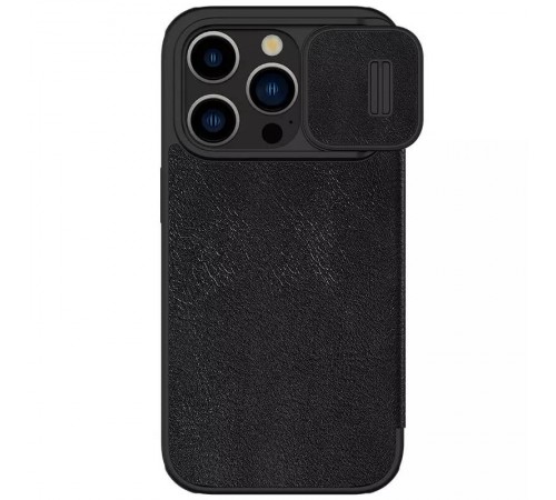 Шкіряний чохол-книжка Nillkin Qin Pro Camshield для Apple iPhone 15 Pro Max (6.7") Чорний Шкіряний чохол-книжка Nillkin Qin Pro Camshield для Apple iPhone 15 Pro Max (6.7") Чорний