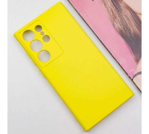 Чохол Silicone Cover Lakshmi Full Camera (A) для Samsung Galaxy S24 Ultra Жовтий / Flash Чохол Silicone Cover Lakshmi Full Camera (A) для Samsung Galaxy S24 Ultra Жовтий / Flash