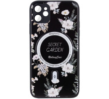 TPU+PC чохол Secret Garden with MagSafe для Apple iPhone 12 (6.1") Black