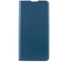 Шкіряний чохол книжка GETMAN Elegant (PU) для Motorola Moto E40 Синій