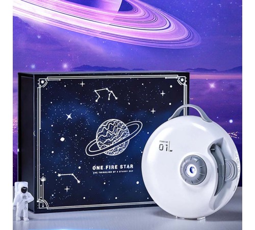 Проектор-нічник Galaxy E18 with Bluetooth and Remote Control + 4 discs 1800 mAh White