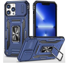 Ударостійкий чохол Camshield Army Ring для Apple iPhone 11 Pro Max (6.5") Синій / Navy