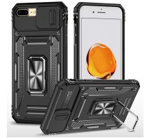 Ударостійкий чохол Camshield Army Ring для Apple iPhone 7 plus / 8 plus (5.5") Чорний / Black