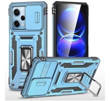 Ударостійкий чохол Camshield Army Ring для Xiaomi Redmi 12 / Poco M6 Pro 5G Блакитний / Light Blue