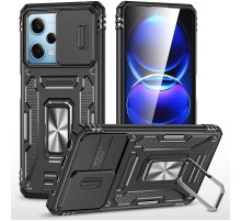Ударостійкий чохол Camshield Army Ring для Xiaomi Redmi 12 / Poco M6 Pro 5G Чорний / Black