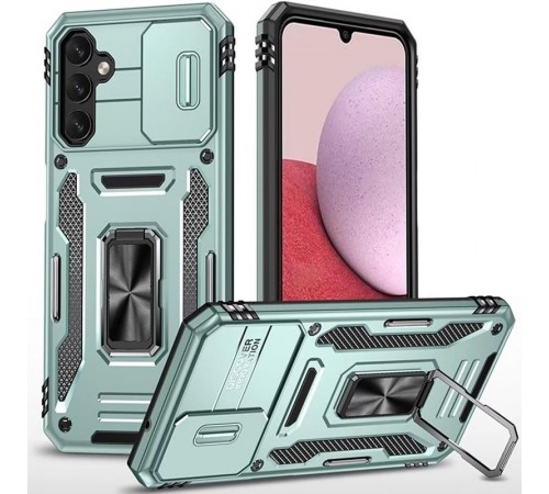 Ударостійкий чохол Camshield Army Ring для Samsung Galaxy S23 FE Зелений / Light Green
