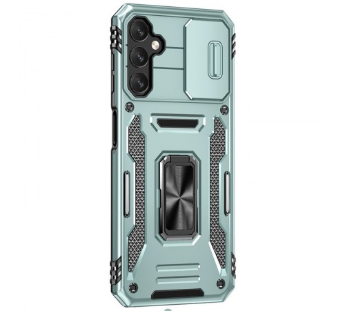 Ударостійкий чохол Camshield Army Ring для Samsung Galaxy S23 FE Зелений / Light Green