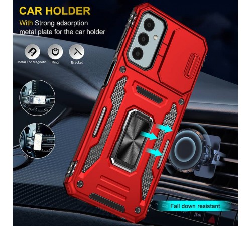 Ударостійкий чохол Camshield Army Ring для Samsung Galaxy A05s Червоний / Red Ударостійкий чохол Camshield Army Ring для Samsung Galaxy A05s Червоний / Red