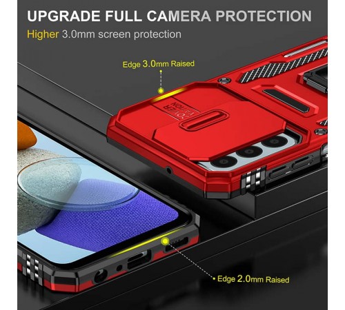 Ударостійкий чохол Camshield Army Ring для Samsung Galaxy A05s Червоний / Red Ударостійкий чохол Camshield Army Ring для Samsung Galaxy A05s Червоний / Red