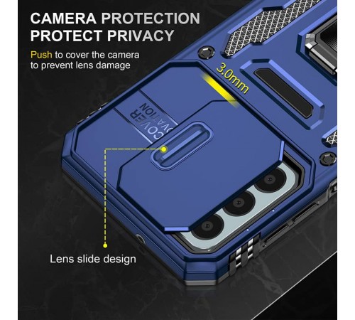 Ударостійкий чохол Camshield Army Ring для Samsung Galaxy A05s Синій / Navy Ударостійкий чохол Camshield Army Ring для Samsung Galaxy A05s Синій / Navy