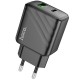 МЗП Hoco CS23A Sunlight PD30W+QC3.0 (1USB-A/1C) Black