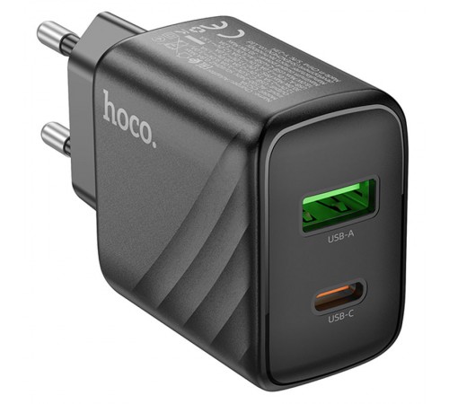 МЗП Hoco CS23A Sunlight PD30W+QC3.0 (1USB-A/1C) Black