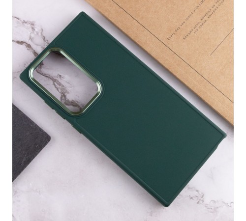 TPU чохол Bonbon Metal Style для Samsung Galaxy S24 Ultra Зелений / Pine green TPU чохол Bonbon Metal Style для Samsung Galaxy S24 Ultra Зелений / Pine green