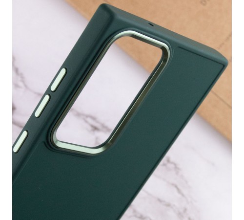 TPU чохол Bonbon Metal Style для Samsung Galaxy S24 Ultra Зелений / Pine green TPU чохол Bonbon Metal Style для Samsung Galaxy S24 Ultra Зелений / Pine green