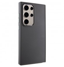TPU чохол Bonbon Metal Style для Samsung Galaxy S24 Ultra Чорний / Black