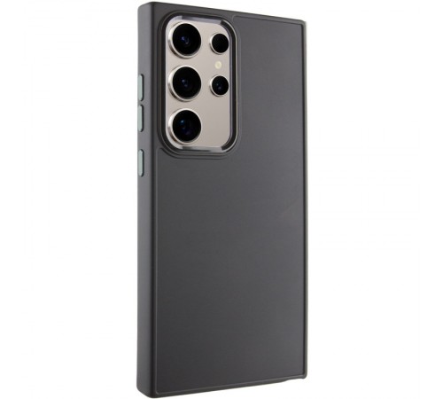 TPU чохол Bonbon Metal Style для Samsung Galaxy S24 Ultra Чорний / Black TPU чохол Bonbon Metal Style для Samsung Galaxy S24 Ultra Чорний / Black