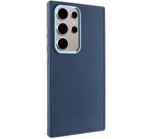TPU чохол Bonbon Metal Style для Samsung Galaxy S24 Ultra Синій / Cosmos blue