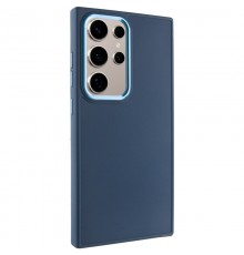 TPU чохол Bonbon Metal Style для Samsung Galaxy S24 Ultra Синій / Cosmos blue