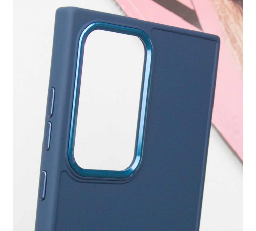 TPU чохол Bonbon Metal Style для Samsung Galaxy S24 Ultra Синій / Cosmos blue TPU чохол Bonbon Metal Style для Samsung Galaxy S24 Ultra Синій / Cosmos blue