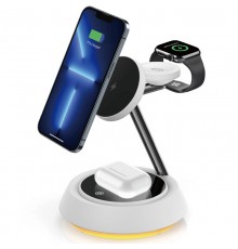 БЗП WIWU Wi-W002 3 in 1 wireless charger White