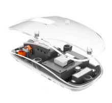 Бездротова миша WIWU Crystal WM105 Dual bluetooth+2.4G Grey