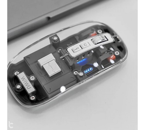 Бездротова миша WIWU Crystal WM105 Dual bluetooth+2.4G Grey Бездротова миша WIWU Crystal WM105 Dual bluetooth+2.4G Grey